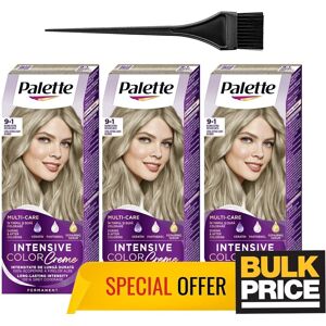 Schwarzkopf Palette Intensive Color Creme 9-1 Cool Extra Light Blonde Best Bulk Deal 3-Pack Schwarzkopf Palette Intensive Color Creme 9-1 Cool Extra Light Blonde Best Bulk Deal 3-Pack
