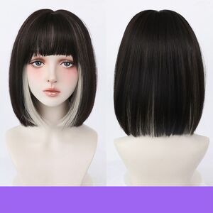 Care+ ˜short Hanging Ears Dye Wig Black Beige Brown Fashionable Adjustable Straight Care+ ˜short Hanging Ears Dye Wig Black Beige Brown Fashionable Adjustable Straight