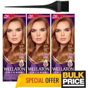 Wella Wellaton Intense 8/74 Caramel Intense Rich Hair Color Salon Quality 3-Pack Wella Wellaton Intense 8/74 Caramel Intense Rich Hair Color Salon Quality 3-Pack
