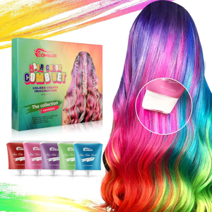 Does Not Apply 5pcs Temporary Hair Dye For Girls Dark Hair, Washable Hair Color Paint For Kids, Does Not Apply 5pcs Temporary Hair Dye For Girls Dark Hair, Washable Hair Color Paint For Kids,
