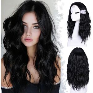 Lizzyhair Lizzy Short Wavy Wig 18 Inch Middle Part Curly Wavy Bob Wigs For Women Natural Lizzyhair Lizzy Short Wavy Wig 18 Inch Middle Part Curly Wavy Bob Wigs For Women Natural