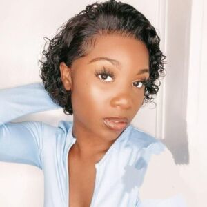 Beyla Human Hair Wigs Water Wig 13x4 Frontal Lace Wig 12 Inch 180% Density Lace Front Beyla Human Hair Wigs Water Wig 13x4 Frontal Lace Wig 12 Inch 180% Density Lace Front