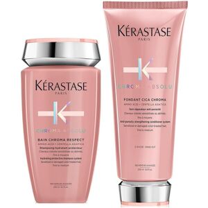 Kérastase Chroma Absolu Shampoo And Conditioner Set, 2-Step Routine For Damage Kérastase Chroma Absolu Shampoo And Conditioner Set, 2-Step Routine For Damage