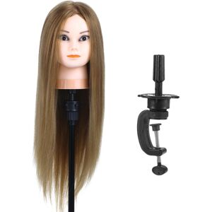 /generic 75% Real Hair Hairdressing Training Head Hair Styling Practice Model &clamp Z9k4 /generic 75% Real Hair Hairdressing Training Head Hair Styling Practice Model &clamp Z9k4