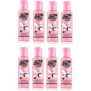 Crazy Color Semi-Permanent Hair Colour Dye Cream 100ml - Silver Pack Of 8 Crazy Color Semi-Permanent Hair Colour Dye Cream 100ml - Silver Pack Of 8
