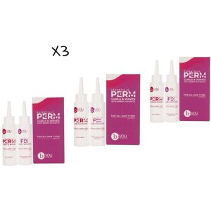 Byou B You Essentials Hair Perm Curls & Waves -For All Hair Types X3 Triple Pack Byou B You Essentials Hair Perm Curls & Waves -For All Hair Types X3 Triple Pack