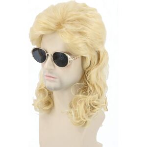 Topcosplay 70s 80s Wigs For Men Mullet Rock Wig Blonde Curly Fancy Dress Wig Fo Topcosplay 70s 80s Wigs For Men Mullet Rock Wig Blonde Curly Fancy Dress Wig Fo