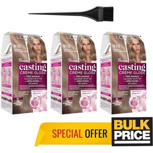 L'Oréal L'Oreal Casting Creme Gloss 810 Pearl Blonde Hair Color Ammonia Free Bulk 3-Pack L'Oréal L'Oreal Casting Creme Gloss 810 Pearl Blonde Hair Color Ammonia Free Bulk 3-Pack