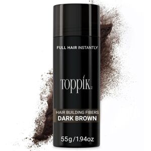Toppik Dark Brown Hair Building Fibers - 55g - Thin Hair Solution Toppik Dark Brown Hair Building Fibers - 55g - Thin Hair Solution
