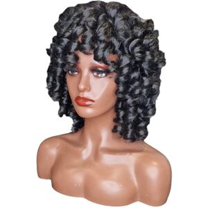 Celebwigs Black Corkscrew Coil Curls Wig. Shareen Celebwigs Black Corkscrew Coil Curls Wig. Shareen