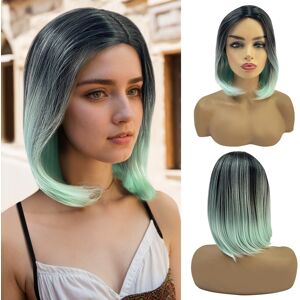 Wind Flying 3x( Wig Mint Green Wig For Women Heat Wig D4h6)1756 Wind Flying 3x( Wig Mint Green Wig For Women Heat Wig D4h6)1756