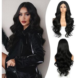 Sapphirewigs Lace Front Wig Synthetic Black 13x4 Body Wave Synthetic Lace Front Sapphirewigs Lace Front Wig Synthetic Black 13x4 Body Wave Synthetic Lace Front