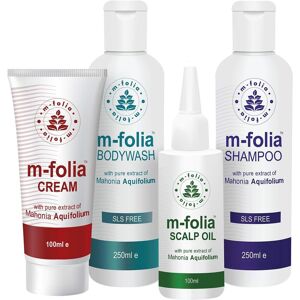 M-Folia Psoriasis Scalp Shampoo, Body Wash, Oil And Cream (Multipack) (Pack Of 4) M-Folia Psoriasis Scalp Shampoo, Body Wash, Oil And Cream (Multipack) (Pack Of 4)