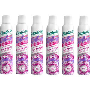 6x Batiste Dry Shampoo 24h Fresh 200ml 6x Batiste Dry Shampoo 24h Fresh 200ml