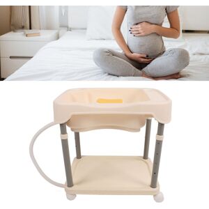 Cream White Hair Washing Basin Adjustable Height Portable Bedside Shampoo Bo New Cream White Hair Washing Basin Adjustable Height Portable Bedside Shampoo Bo New