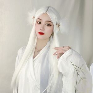 Care+ Long White Straight Wigs Anime Cosplay Costume Straight Long Full‹ Care+ Long White Straight Wigs Anime Cosplay Costume Straight Long Full‹