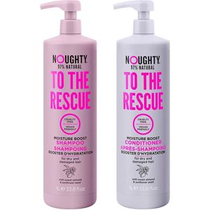 Noughty To The Rescue Shampoo & Conditioner Hair Rehydrates Restores Pack 2 X 1l Noughty To The Rescue Shampoo & Conditioner Hair Rehydrates Restores Pack 2 X 1l