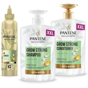 Pantene Grow Strong Shampoo And Conditioner Set And Leave In Cream To Promote H Pantene Grow Strong Shampoo And Conditioner Set And Leave In Cream To Promote H