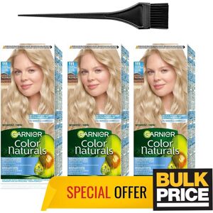Garnier Color Naturals 111 Extra Light Ash Blond Hair Color Salon Quality 3-Pack Garnier Color Naturals 111 Extra Light Ash Blond Hair Color Salon Quality 3-Pack
