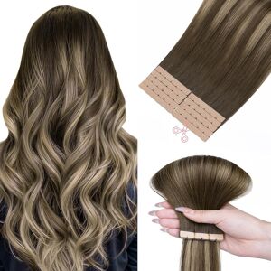 Hotbanana Mini Tape In Hair Extensions 10pcs 30g 20 Inch Chocolate Brown With H Hotbanana Mini Tape In Hair Extensions 10pcs 30g 20 Inch Chocolate Brown With H