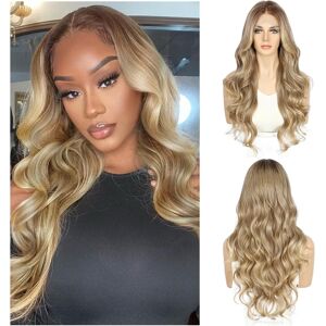 Sapphirewigs Blonde Lace Front Wig Synthetic Body Wave 13x4 Blonde Synthetic La Sapphirewigs Blonde Lace Front Wig Synthetic Body Wave 13x4 Blonde Synthetic La