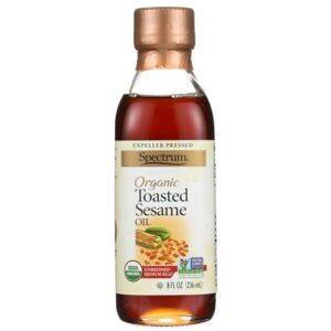 Organic Unrefined Toasted Sesame Oil 8 Oz(Case Of 6) By Spectrum Oils Organic Unrefined Toasted Sesame Oil 8 Oz(Case Of 6) By Spectrum Oils