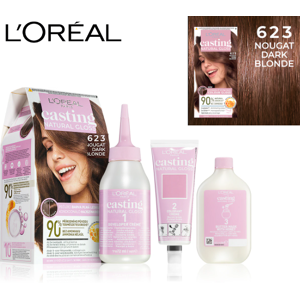 L'Oréal 6x L'Oreal Casting Natural Gloss Semi Permanent Hair Dye 623 Nougat Dark Blonde L'Oréal 6x L'Oreal Casting Natural Gloss Semi Permanent Hair Dye 623 Nougat Dark Blonde