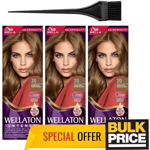 Wella Wellaton 7/0 Medium Blonde Professional Hair Color Salon Quality 3-Pack Wella Wellaton 7/0 Medium Blonde Professional Hair Color Salon Quality 3-Pack