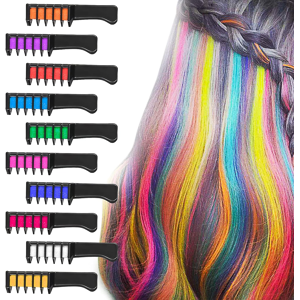 Does Not Apply 10pcs Hair Chalk Comb Temporary Bright Hair Color Cream For Girls Kids Women Gif Does Not Apply 10pcs Hair Chalk Comb Temporary Bright Hair Color Cream For Girls Kids Women Gif