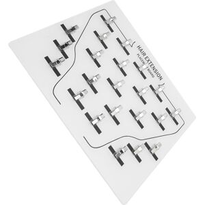 Care+ New Wig Extension Holder Board Acrylic Clips Hair Extension Display Board White Care+ New Wig Extension Holder Board Acrylic Clips Hair Extension Display Board White