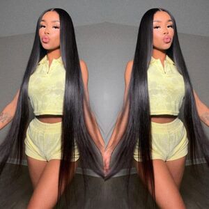 Style Icon13x4 Super Long Straight Lace Front Wig 38 Inch Long Black Hair Wig F Style Icon13x4 Super Long Straight Lace Front Wig 38 Inch Long Black Hair Wig F