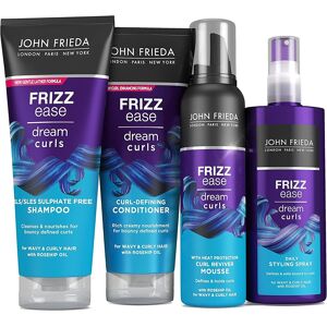 John Frieda Frizz Ease Dream Curls Hair Styling Bundle For Naturally Wavy & Cur John Frieda Frizz Ease Dream Curls Hair Styling Bundle For Naturally Wavy & Cur