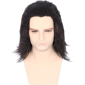Topcosplay Men'S Short Straight Wig Cosplay Wig, Short Black Layered Wigs For H Topcosplay Men'S Short Straight Wig Cosplay Wig, Short Black Layered Wigs For H