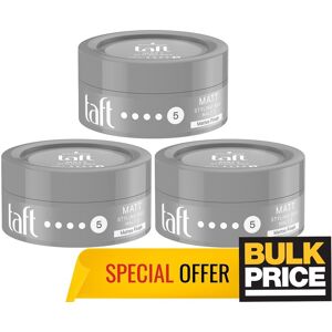 Schwarzkopf Taft Matt Styling Hair Wax Professional Matte Finish Bulk 3-Pack Schwarzkopf Taft Matt Styling Hair Wax Professional Matte Finish Bulk 3-Pack