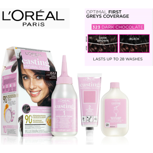 L'Oréal 6x L'Oreal Casting Natural Gloss Semi Permanent Hair Dye323 Chocolate Dark Brown L'Oréal 6x L'Oreal Casting Natural Gloss Semi Permanent Hair Dye323 Chocolate Dark Brown