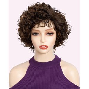 Fashion Idol Pixie Curly Natural Black Human Hair Wig C-Type Lace Wear And Go S Fashion Idol Pixie Curly Natural Black Human Hair Wig C-Type Lace Wear And Go S