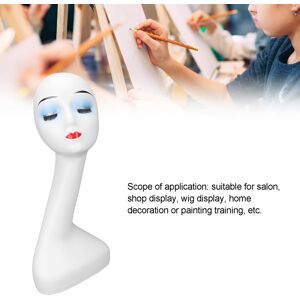 Unbrand Female Mannequin Head Good Stability Elegant Appearance Odorless Wig Display He- Unbrand Female Mannequin Head Good Stability Elegant Appearance Odorless Wig Display He-