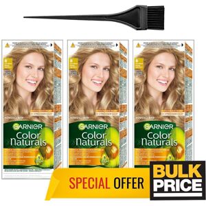 Garnier Color Naturals 8 Light Blonde Hair Color Salon Quality Results 3-Pack Garnier Color Naturals 8 Light Blonde Hair Color Salon Quality Results 3-Pack