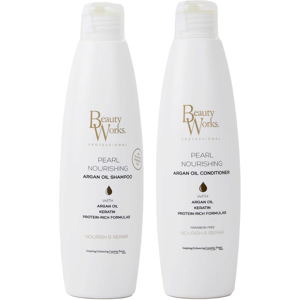 Beauty Works Pearl Nourishing Duo Sulfate Free - Shampoo & Conditioner Set 250ml Beauty Works Pearl Nourishing Duo Sulfate Free - Shampoo & Conditioner Set 250ml