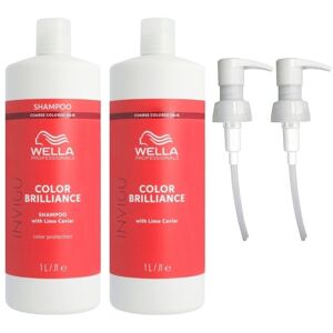 Wella Invigo Brilliance Coarse Thick Shampoo & Conditioner Duo - 1000ml Wella Invigo Brilliance Coarse Thick Shampoo & Conditioner Duo - 1000ml