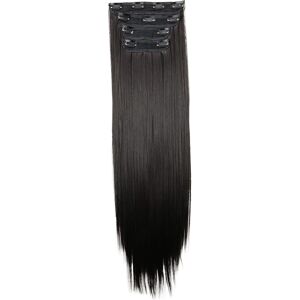 Caisha Xxl 24\" 4 Pcs Full Head Set Clip In Hair Extensions Hairpiece Heat-Resis Caisha Xxl 24\" 4 Pcs Full Head Set Clip In Hair Extensions Hairpiece Heat-Resis