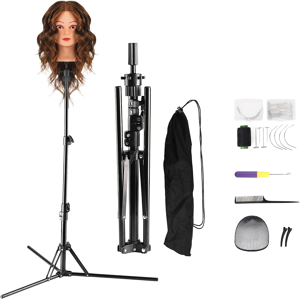 Neverland Beauty & Health Neverland 63 Inch Wig Stand,Training Head Stand Tripod, Sturdy Metal Doll Head Neverland Beauty & Health Neverland 63 Inch Wig Stand,Training Head Stand Tripod, Sturdy Metal Doll Head
