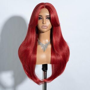 Joedir Long Layered Wig With Curtain Bangs Deep Part Lace Front Wigs For Women Joedir Long Layered Wig With Curtain Bangs Deep Part Lace Front Wigs For Women