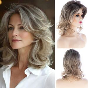 Dsimeig Short Blonde Wig For Women Shoudler Length Natural Wavy Bob Wig Heat Resistant Dsimeig Short Blonde Wig For Women Shoudler Length Natural Wavy Bob Wig Heat Resistant