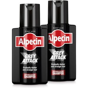 Alpecin Grey Attack Caffeine & Colour Shampoo Less Greys For Men (2x 200ml) Alpecin Grey Attack Caffeine & Colour Shampoo Less Greys For Men (2x 200ml)