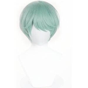 Lemarnia Anime Cosplay Wig Light Green Men'S Short Wig Halloween Party Costume Wigs Lemarnia Anime Cosplay Wig Light Green Men'S Short Wig Halloween Party Costume Wigs