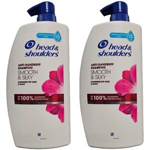 2x Head & Shoulders Anti-Dandruff Shampoo Smooth&silky Moisturises Scalp 1 Litre 2x Head & Shoulders Anti-Dandruff Shampoo Smooth&silky Moisturises Scalp 1 Litre