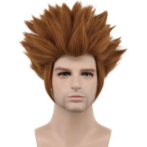 Karlery Mens Short Straight Dark Brown Wig Halloween Costume Cosplay Party Wig Karlery Mens Short Straight Dark Brown Wig Halloween Costume Cosplay Party Wig