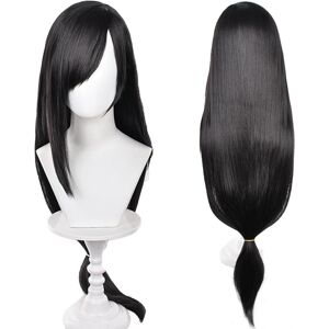 Maysuwell Black Cosplay Wig Wigs Long Hair Straight Hair With Bangs For Women Anime Cos P Maysuwell Black Cosplay Wig Wigs Long Hair Straight Hair With Bangs For Women Anime Cos P
