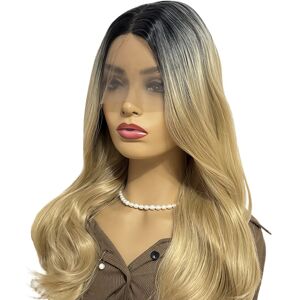 Wind Flying Lace Wig Black Blonde Long Curly Hair Wig Head Covering For4035 Wind Flying Lace Wig Black Blonde Long Curly Hair Wig Head Covering For4035